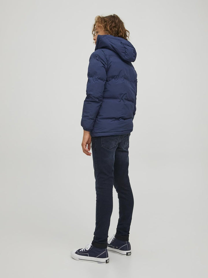 JACK & JONES Jungen Jjeseamless Recycle Puffer Sn Jnr Jacke 140 Navy Blazer, 140 Navy Blazer
