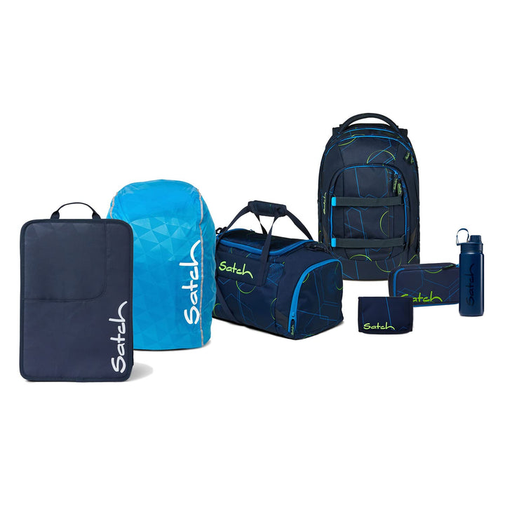 satch Pack Schulrucksack Set 7tlg. Kollektor Edition Blue Tech