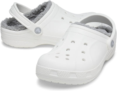 Crocs Unisex Ralen Lined Clog Holzschuh 45/46 EU White Light Grey, 45/46 EU White Light Grey