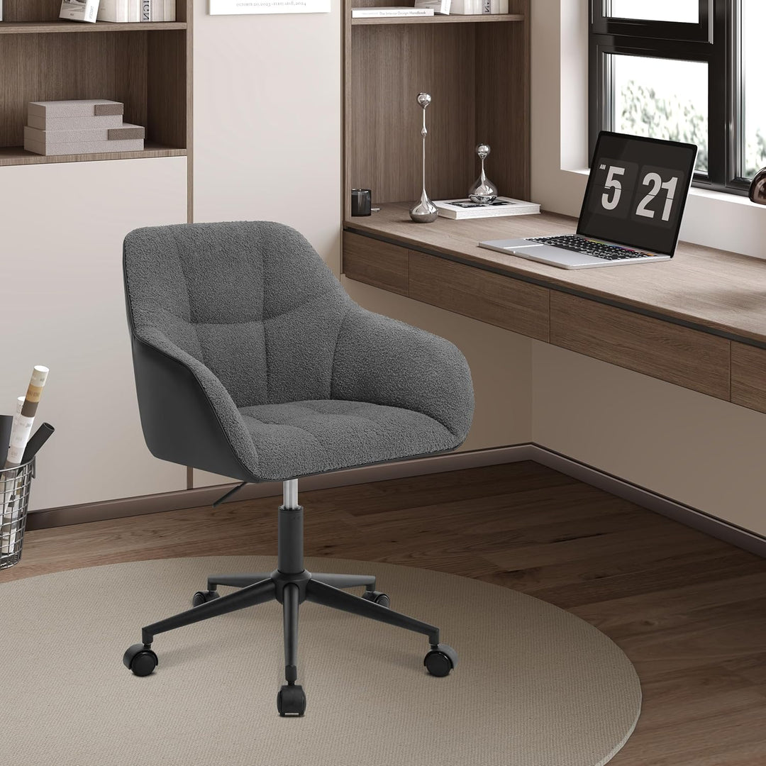 WOLTU Homeoffice Stuhl, Schreibtischstuhl, Drehstuhl, Schminkstuhl, höhenverstellbar, 150 kg belastb
