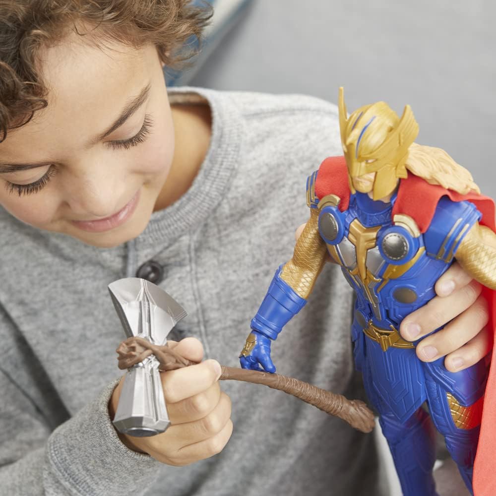 Marvel Studios' Thor: Love and Thunder Stormbreaker Strike Thor-Spielfigur, elektronische Figur 30 c