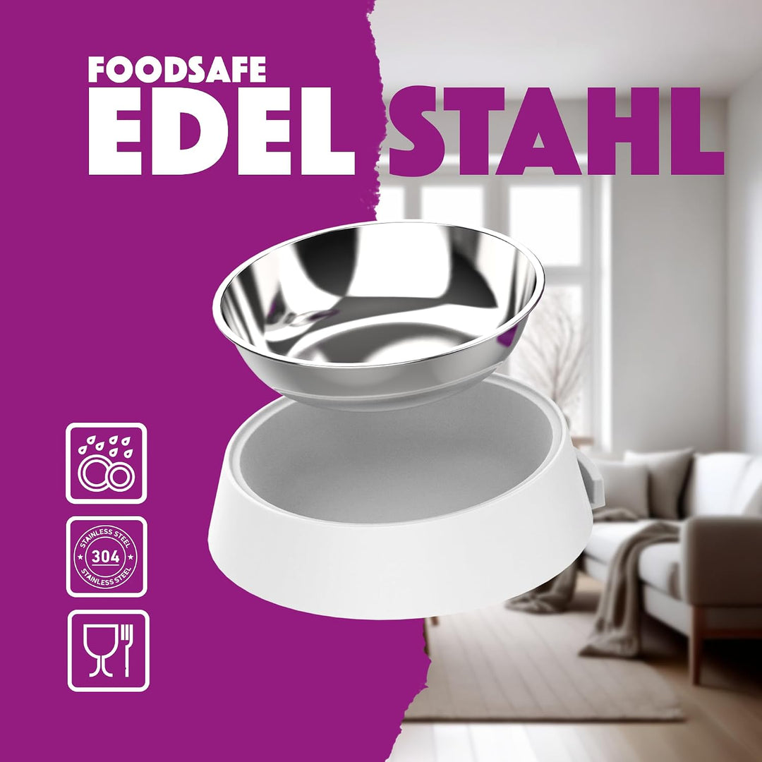 Petrebels Futterautomat Katze, Programmierbar, Mit Sprachaufnahme, 4 Liter, Touchscreen, Food-Expres