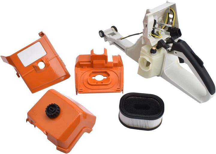 Cancanle Kraftstofftank hinterer Griff mit Luftfilter und Abdeckboden für STIHL MS440 044 Kettensäge