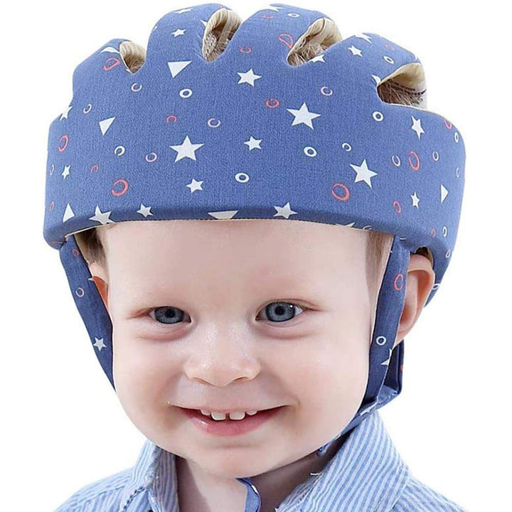IULONEE Baby Helm Kleinkind Schutzhut Kleinkind Kopfschutz Baumwolle Hut Kleinkind Verstellbarer Sch