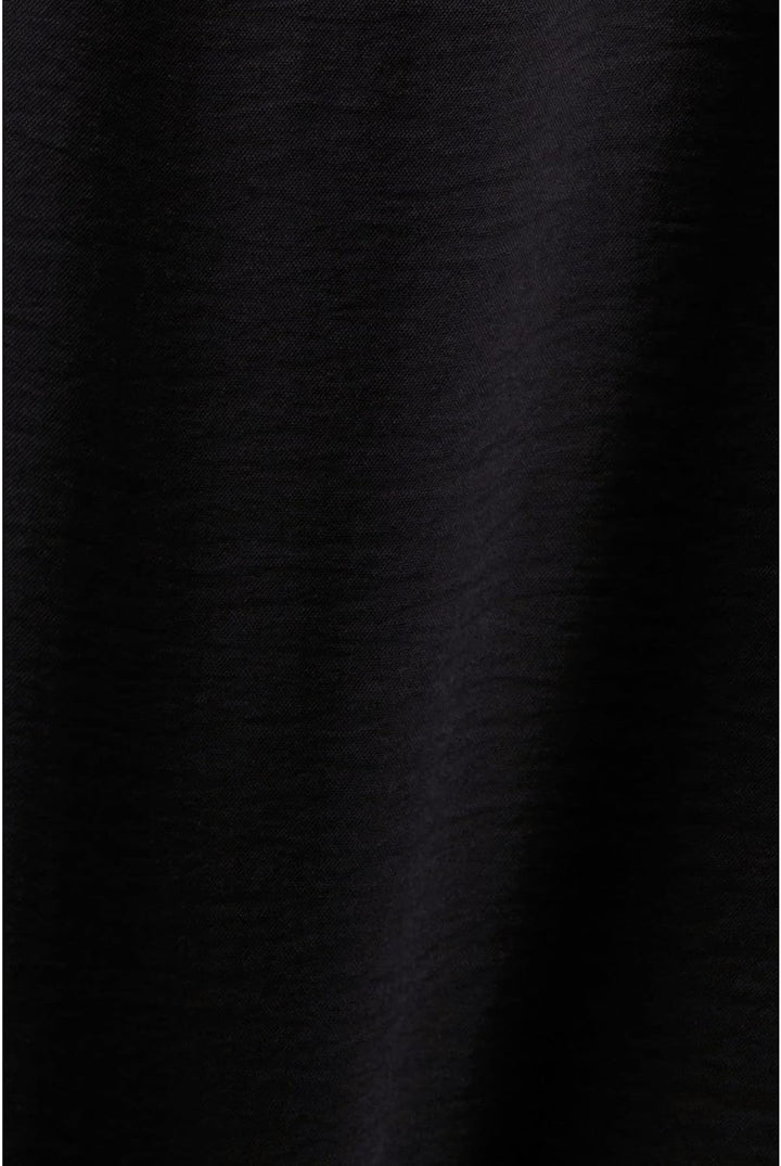ESPRIT Crêpe-Bluse mit elastischen Ärmelabschlüssen S Schwarz, S Schwarz