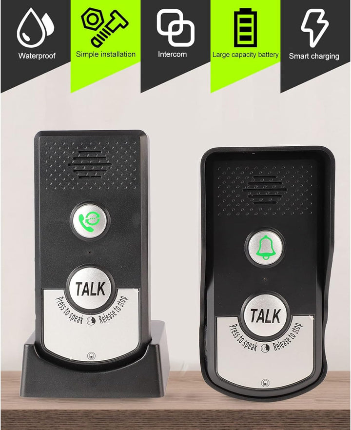 Drahtlose Stimme Intercom Türklingel Lange Abstand 3 Gang Einstellbare Sound Intercomunicador Stimme
