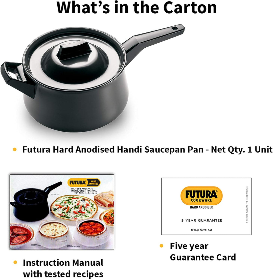Futura Hard Anodised Handi, 3 Litres