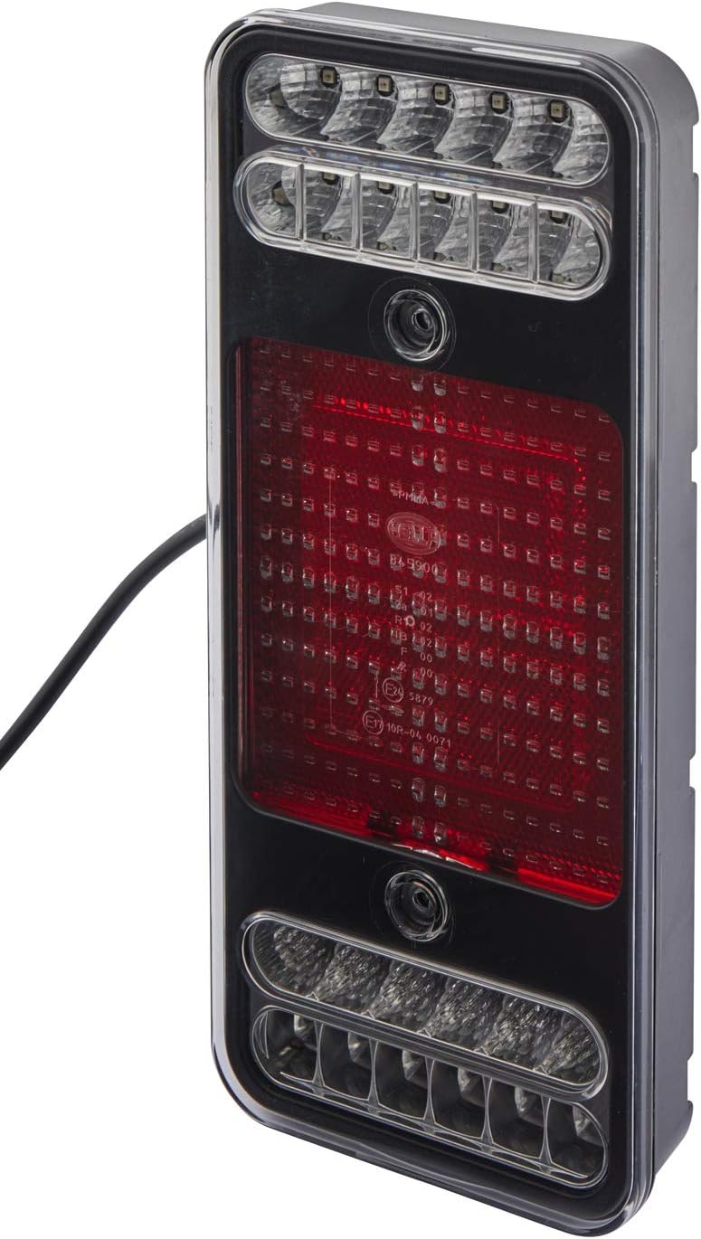 HELLA 2VP 345 900-411 Heckleuchte - Coluna - LED - 12V - Anbau/geschraubt - LED-Lichtfarbe: gelb/rot