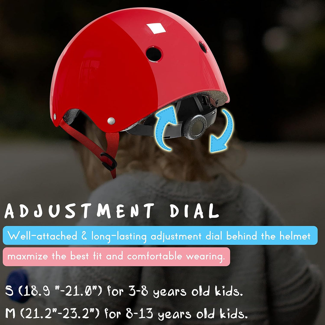 Kinderhelm mit Knieschützern, Ellbogenschützern, Handgelenkschützern für Skateboard, Radfahren, Hove