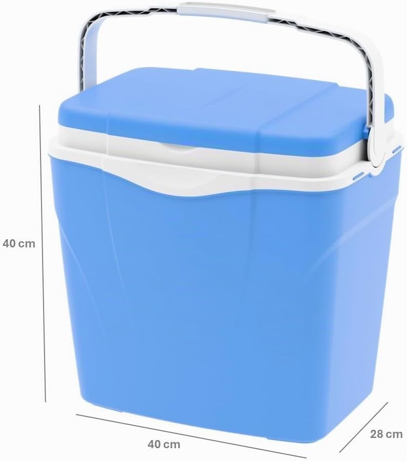 CoolBox Antarctica 3 Sizes, Camping, Summer Freezer Box for bevrages and Food 32LT Blau, 32LT Blau
