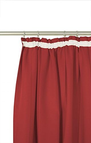 Wirth Fertigschal Felsted mit Kräuselband, Polyester, Rot, 180 x 132 cm Rot 180 x 132 cm, Rot 180 x
