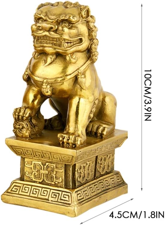 Garneck 2st Glückwunschgeschenk Zur Einzugsfeier Fu FOO Hunde Statuen Fengshui-schreibtischschmuck L