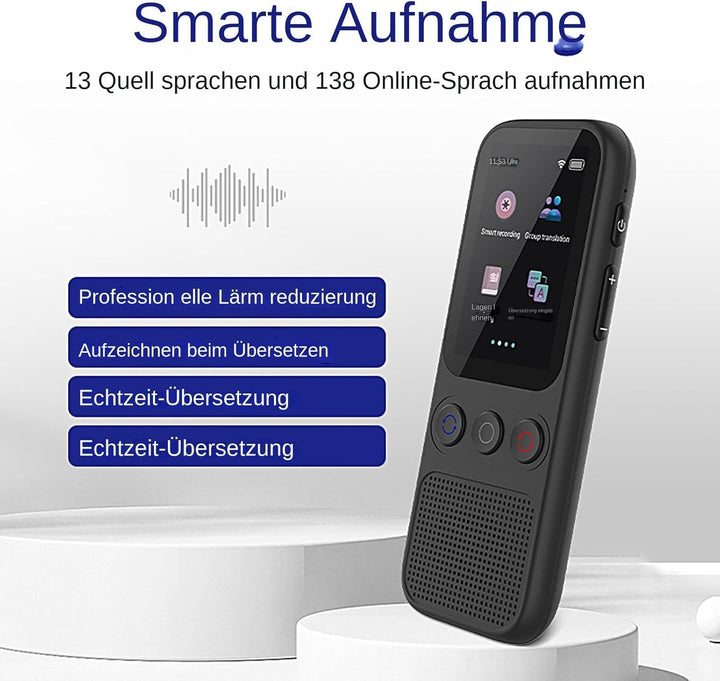 138 Sprachübersetzer Ohne Internet, Übersetzer Mit Sprachausgabe, Sofortübersetzer Smart Translator,
