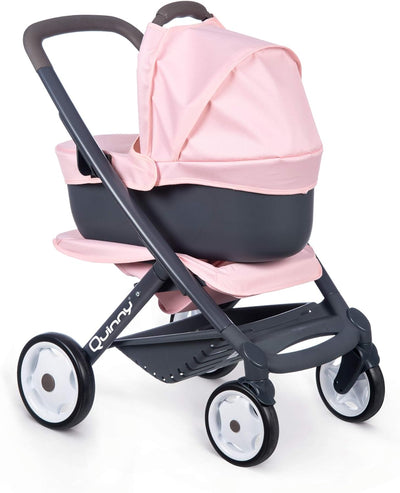 Smoby – Maxi Cosi 3in1 Multifunktions-Puppenwagen Rosa - für Puppen bis 42 cm – wandelbarer Puppenwa