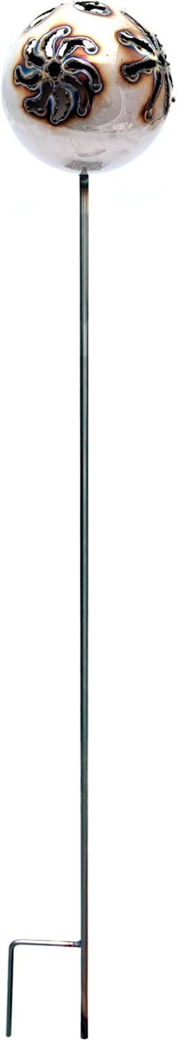 Gartenfackel Feuerkugel - Blume, Höhe: 100 cm, Gewicht: 0.55 kg, Durchmesser: 13 cm