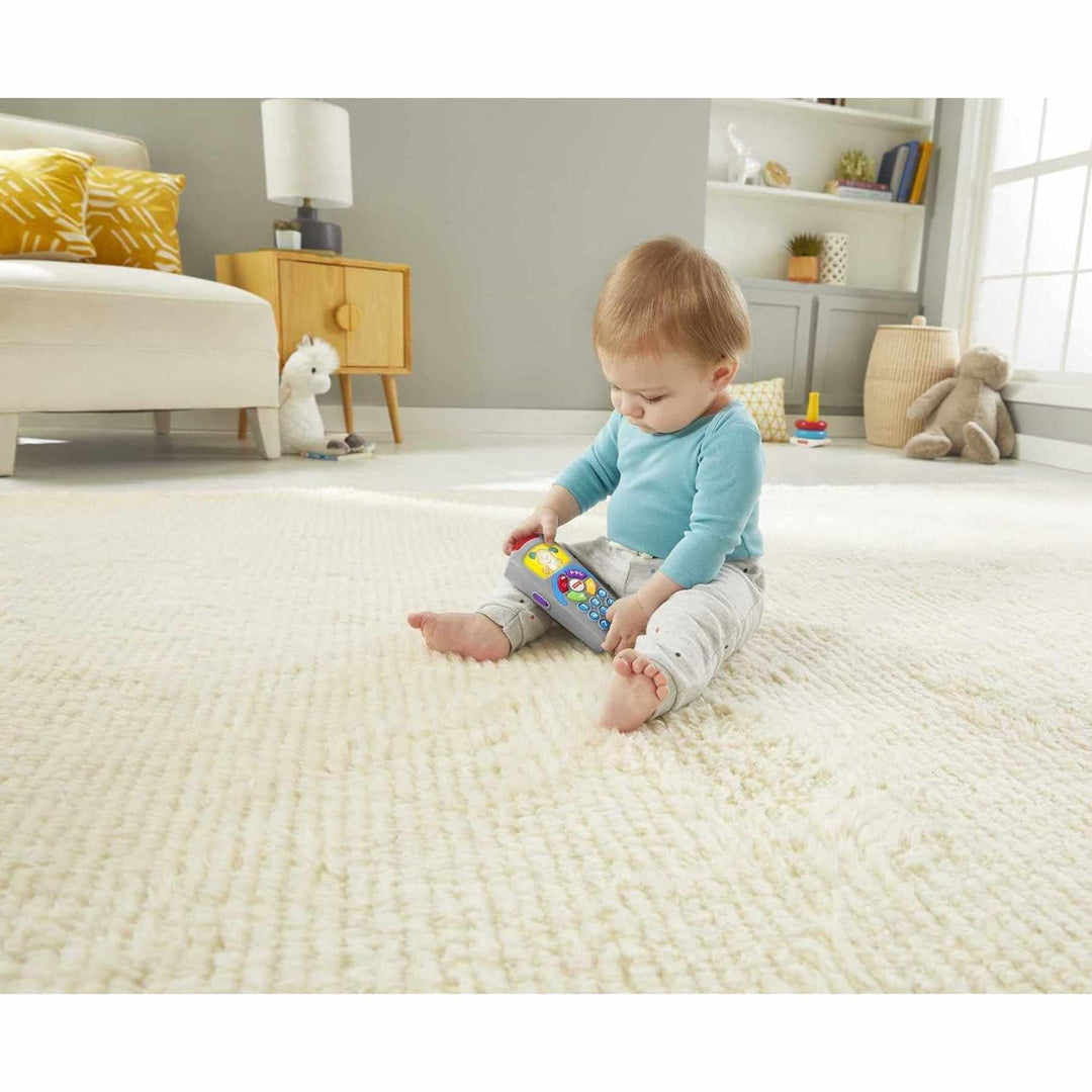 Fisher-Price Lernspass Lernspielzeug für Babys Hündchen-Fernbedienung Spielzeugfernbedienung mit Mus