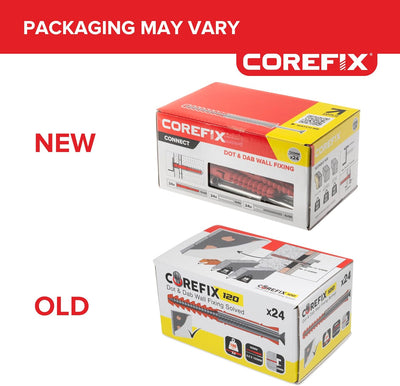Corefix PLUS30, Schwerlast-Gipsplattendübel, getestet bis 250 kg, 24 Stück in Grosspackung