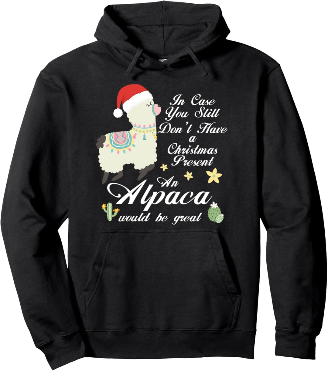 Weihnachten Alpaka Hoodie Frauen Alpaka Geschenk Frauen Lama Pullover Hoodie