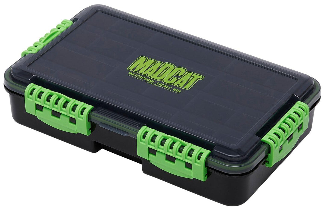 Madcat 35x22x8cm Tackle Box - Angelbox zum Welsangeln, Kleinteilebox für Welszubehör, Zubehörbox für