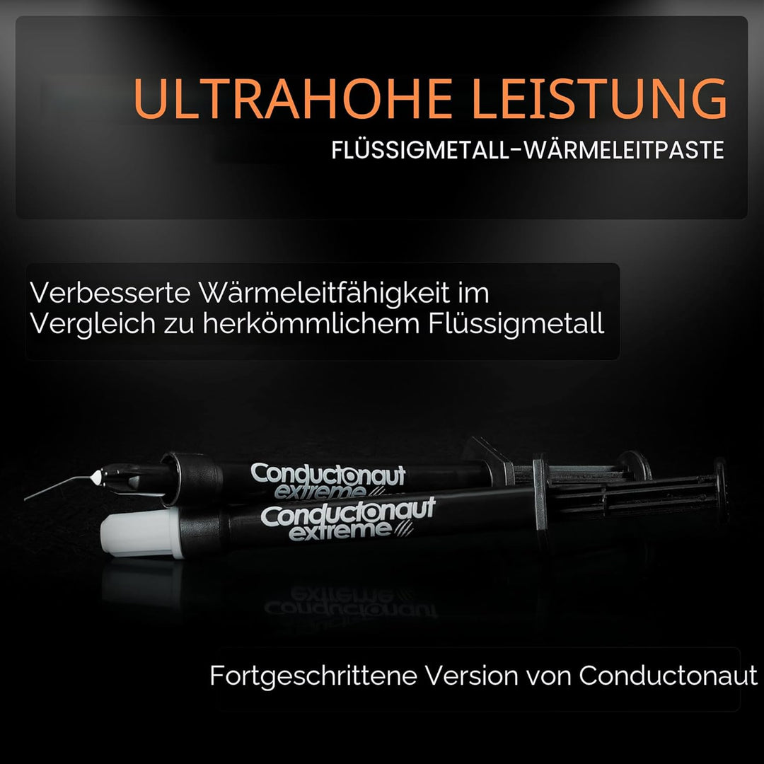 Thermal Grizzly - Conductonaut Extreme - 1 Gramm - Ultrahochleistungsfähige Flüssigmetall-Wärmeleitp