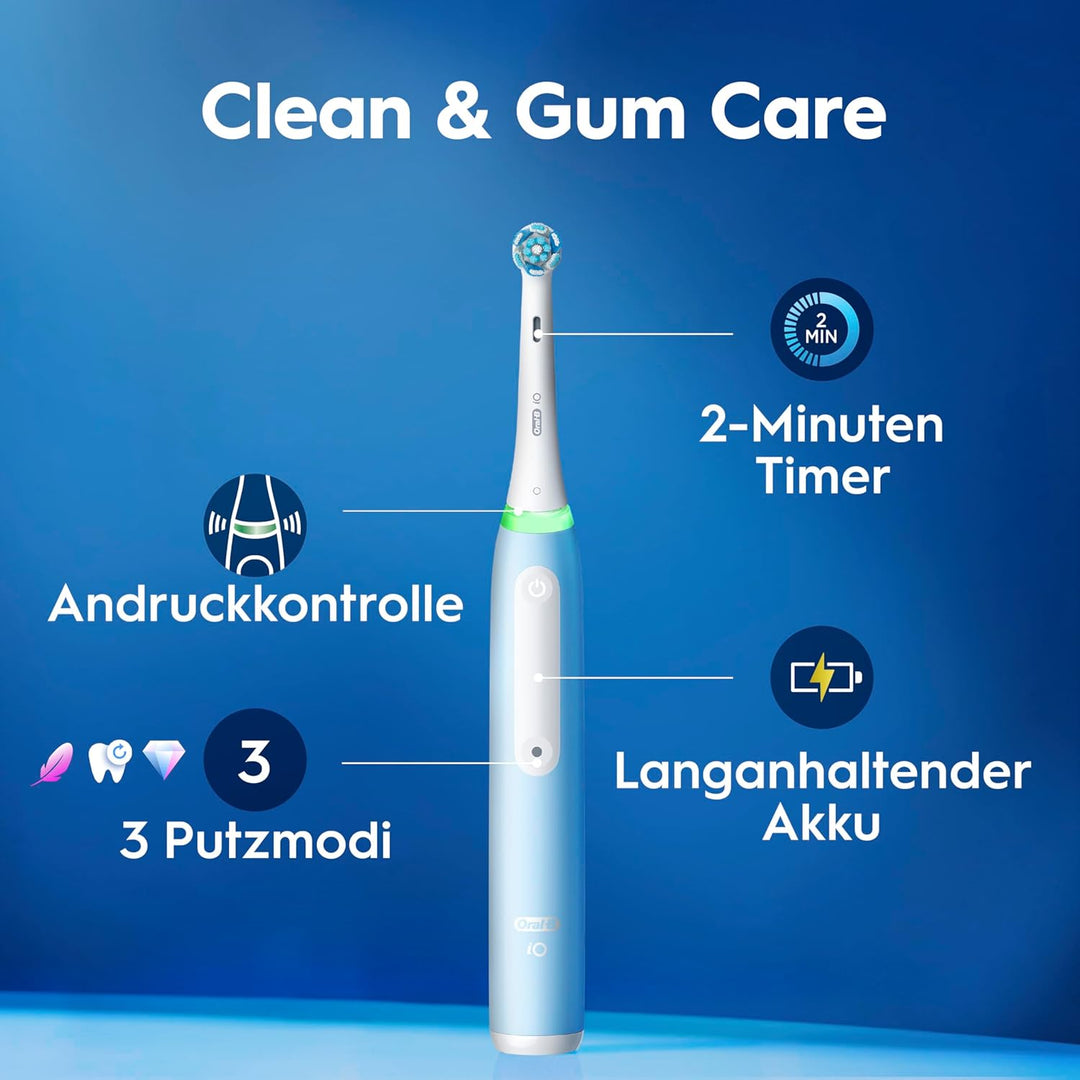 Oral-B iO Series 3 Plus Edition Elektrische Zahnbürste, Electric Toothbrush, PLUS 3 Aufsteckbürsten,