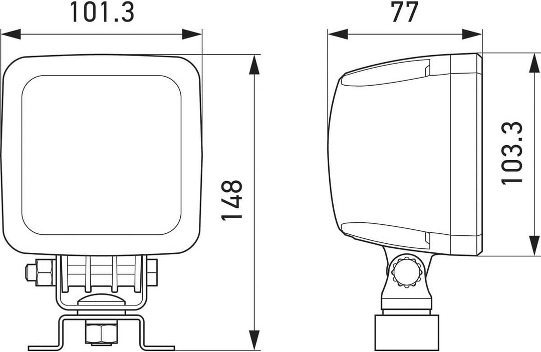 HELLA - LED-Arbeitsscheinwerfer - Valuefit SQ1800 - 12/24V - 1GA 357 116-001
