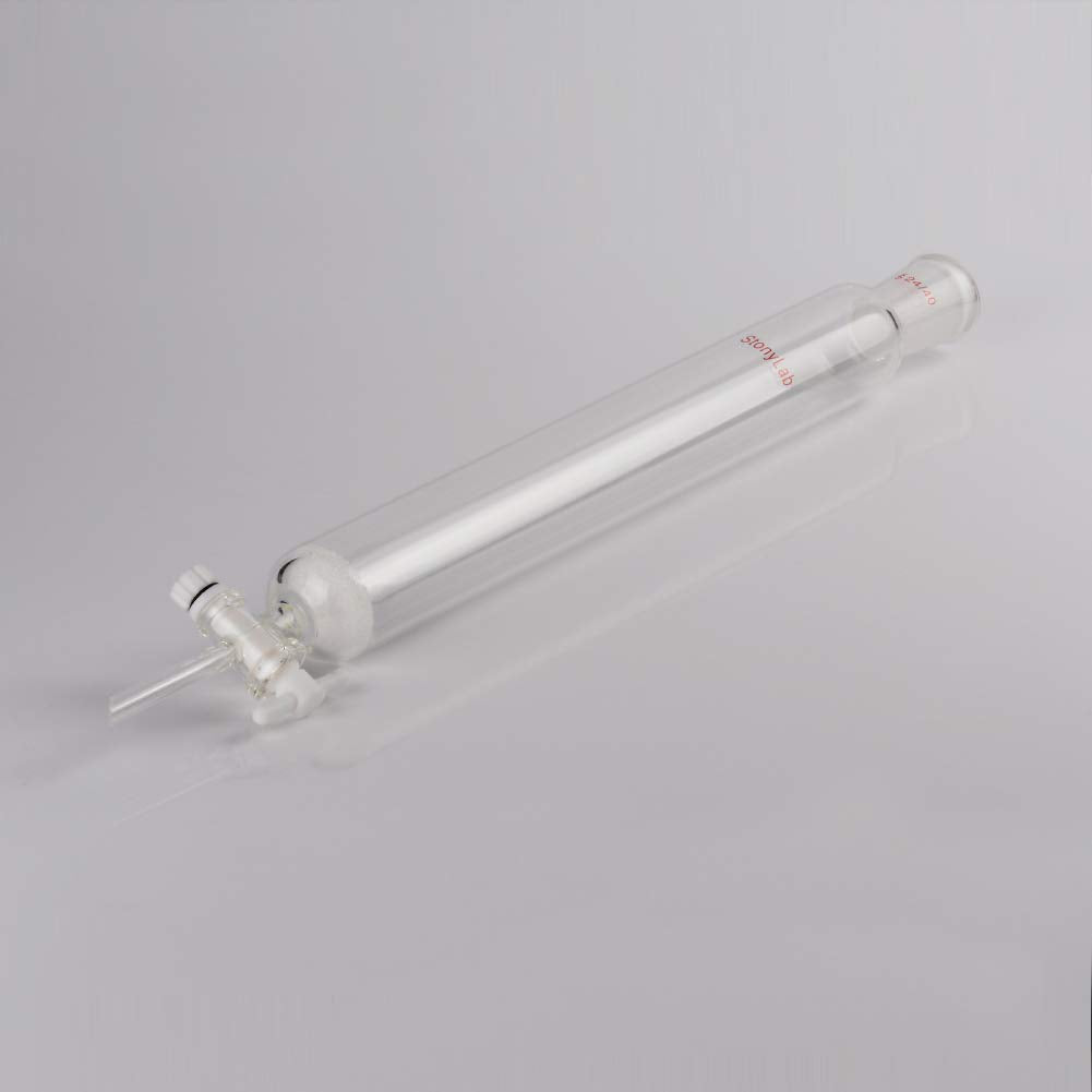 stonylab Chromatographie Säule aus Borosilikatglas, Chromatography Column 24/40 Gelenk Chromatograph
