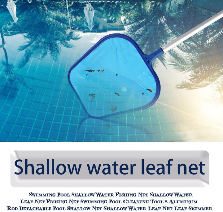 Kescher Pool Feinmaschig -Pool Skimmer Netz -Keshcer Netz Mit Stange | Blattfänger mit abnehmbaren A