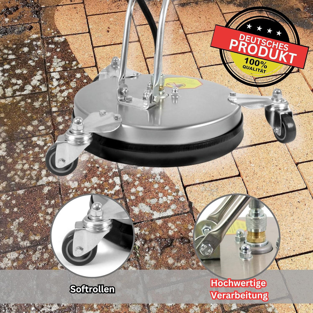 CFR300 Profi Edelstahl Flächenreiniger | Pressure Washer | 150 Bar | mobiler Reinigung | Terrassenre