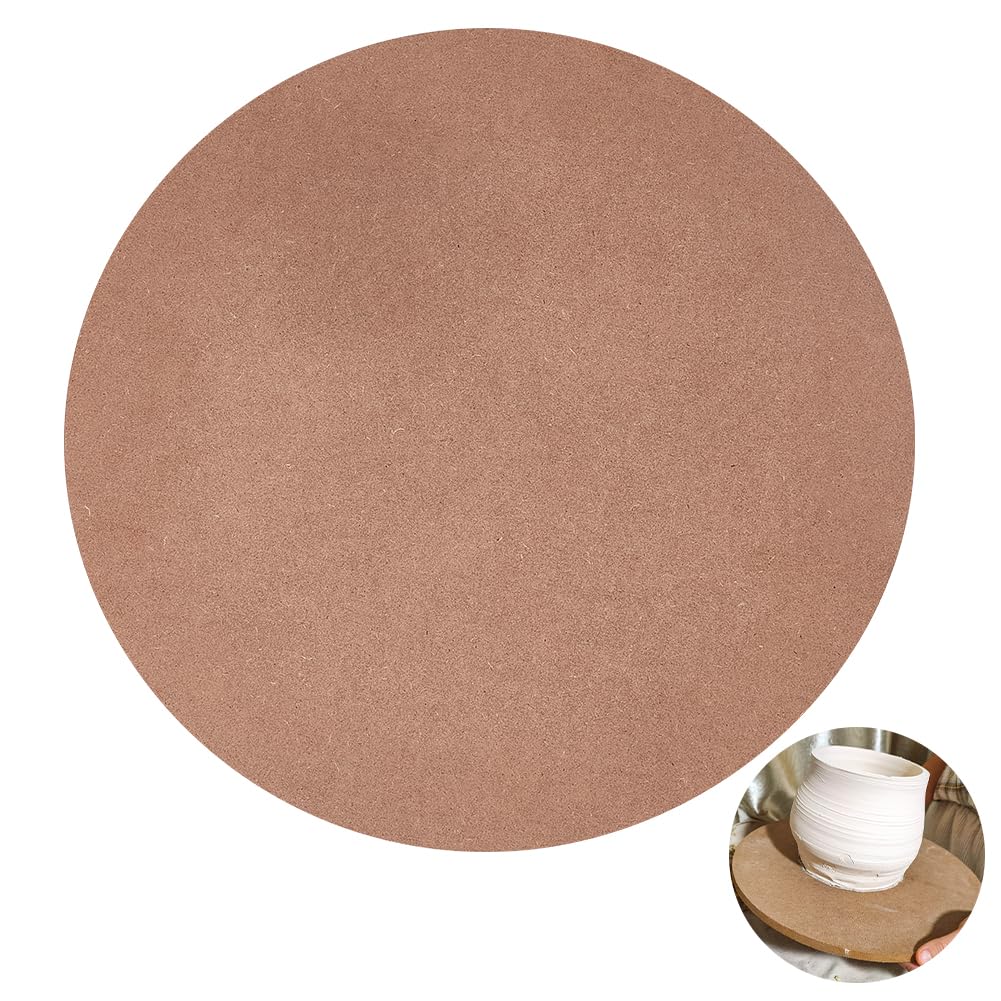 BENECREAT 30 cm Runder Töpferscheibenschläger, Mitteldichte Faserplatte (MDF) Keramik-Ton-Trockenbre