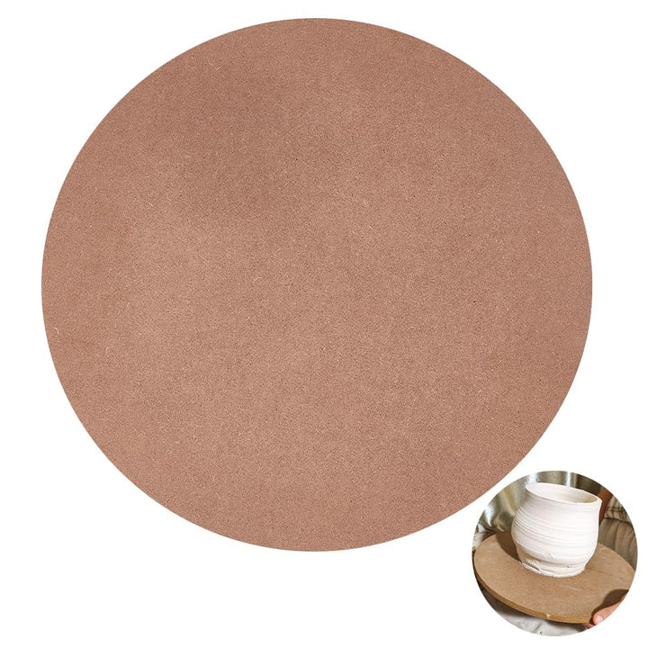 BENECREAT 30 cm Runder Töpferscheibenschläger, Mitteldichte Faserplatte (MDF) Keramik-Ton-Trockenbre