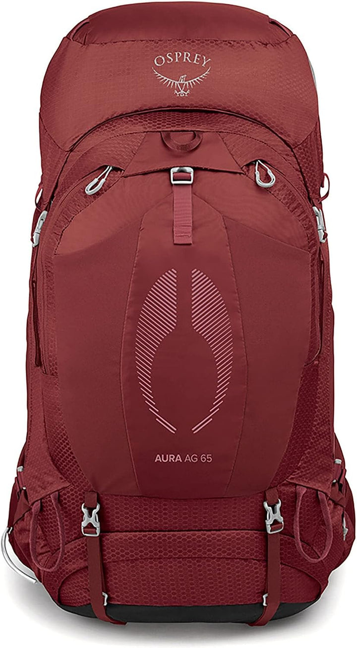 Osprey Damen Aura Ag Backpacking Rucksack Aura AG 65 Berry Sorbet Red WM/L (1er Pack), Berry Sorbet