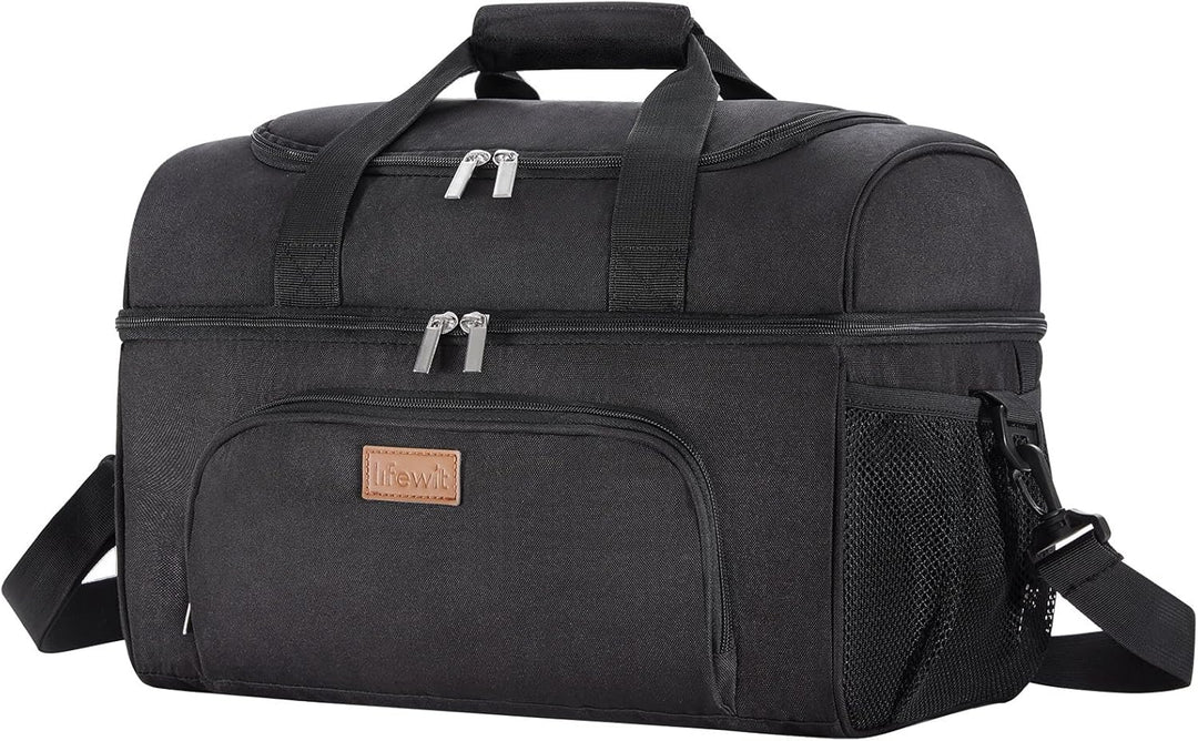 Lifewit Kühltasche Kühlbox Gross Einkaufstasche Faltbar Cooler Bag Sportliche Isoliertasche Double D