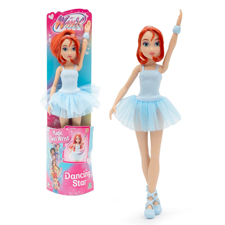 Winx WNX911 Puppe mit Gelenken, 27 cm, Serie Dancing Star, Modell Bloom, für Kinder ab 4 Jahren