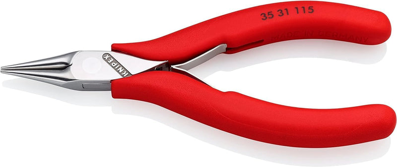 Knipex Elektronik-Greifzange mit rutschhemmendem Kunststoff überzogen 115 mm 35 31 115