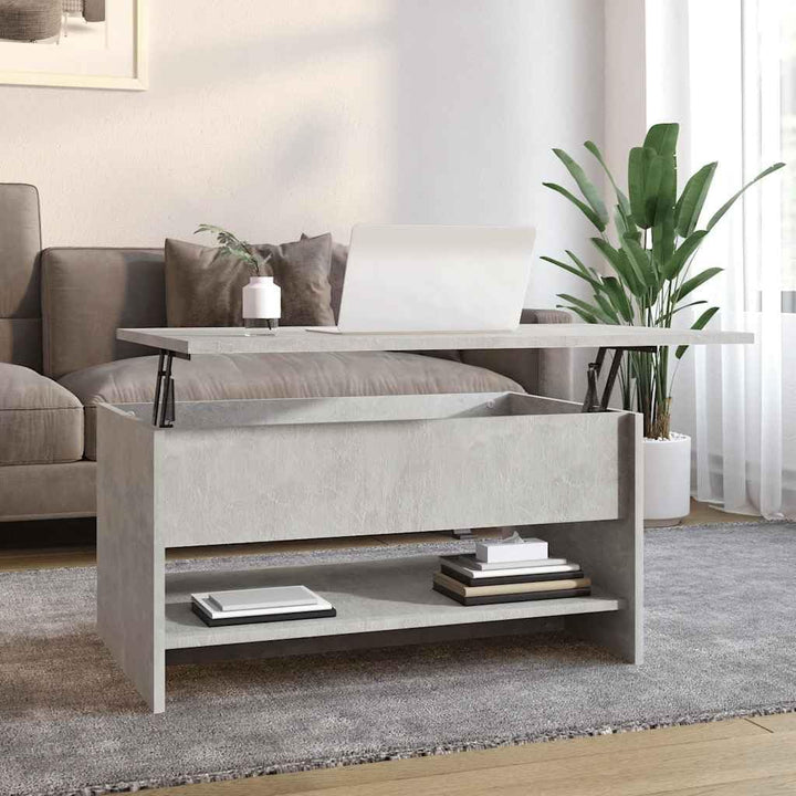 vidaXL Couchtisch Höhenverstellbar Kaffeetisch Beistelltisch Wohnzimmertisch Sofatisch mit Stauraum