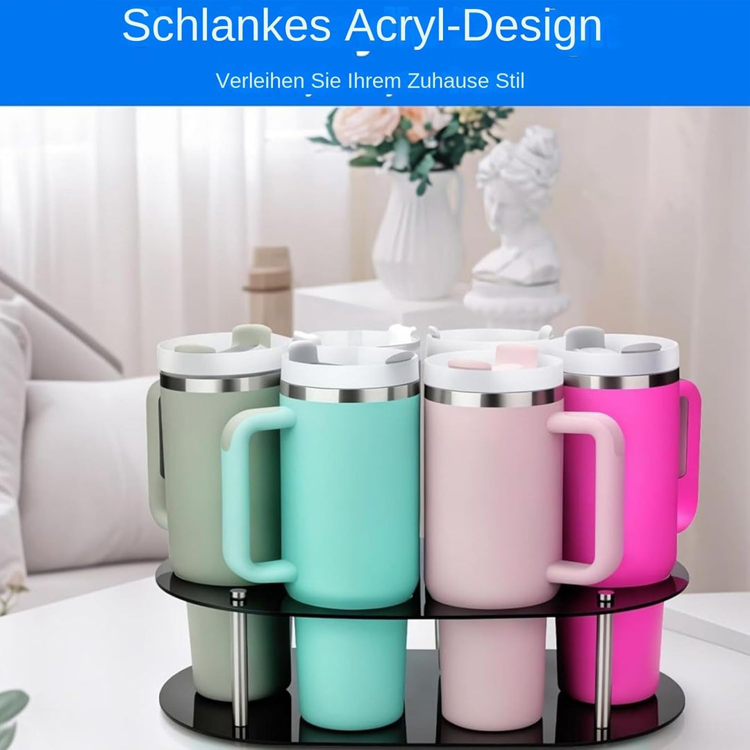 Wasserflaschen Aufbewahrungs Organizer - Wasserflaschen Organizer für Schrank - 6-Fach Getränkebeche