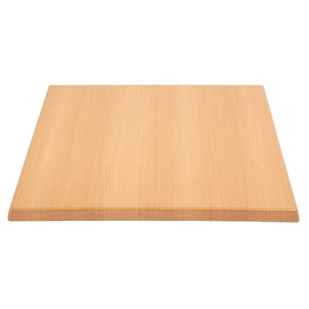 Bolero quadratische Tischplatte Buche 60cm 600(L) x 600(W)mm, 600(L) x 600(W)mm