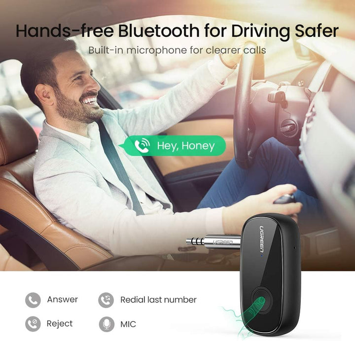UGREEN CM279 Audio Transmitter, AUX, Bluetooth 5.0 aptX (schwarz)