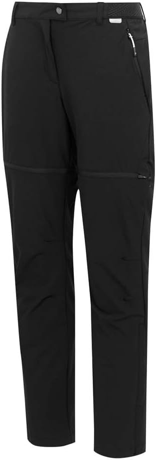 Regatta Damen Hose Regatta Mountain Zip Off Wanderhose für Damen 34 Schwarz, 34 Schwarz