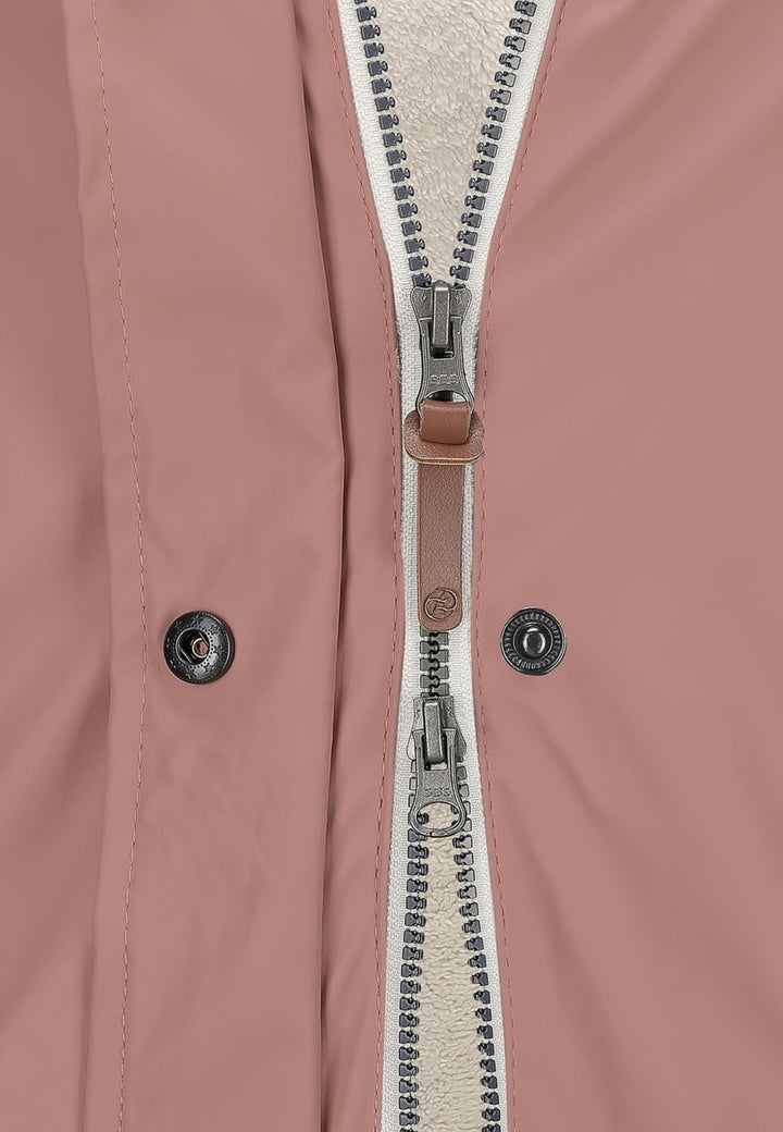 Dry Fashion Damen Regenmantel Malmö - Frauen Regenjacke Jacke mit Kapuze Lang Winddicht Wasserdicht