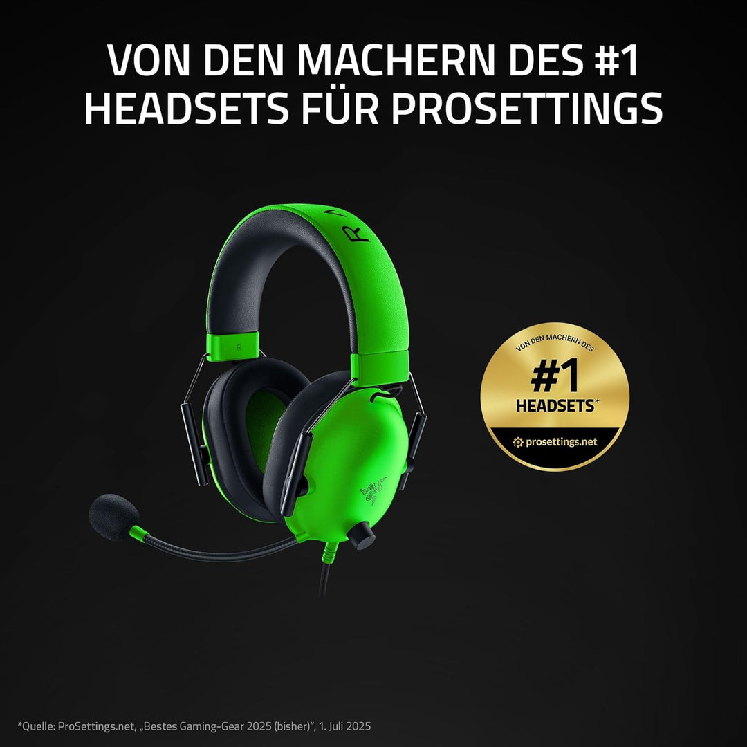 Razer BlackShark V2 X - Premium Esports Gaming Headset (Kabelgebundene Kopfhörer mit 50mm-Treiber, R