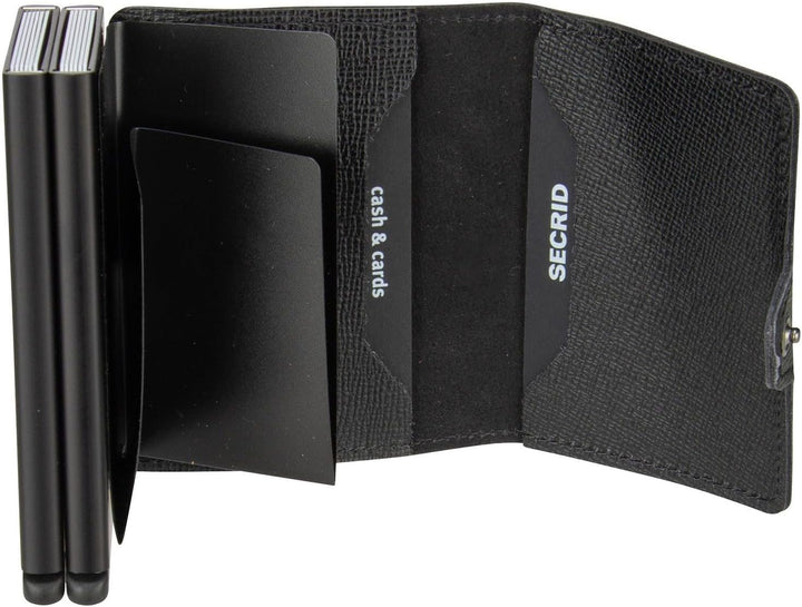 Secrid Herren Twin Reisezubehör-Kartenhalter im Umschlagformat 24mm slim Schwarz, 24mm slim Schwarz