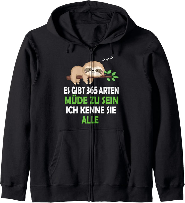 Faultier Nachthemd Schlafshirt Pyjama Schlafanzug Geschenk Kapuzenjacke