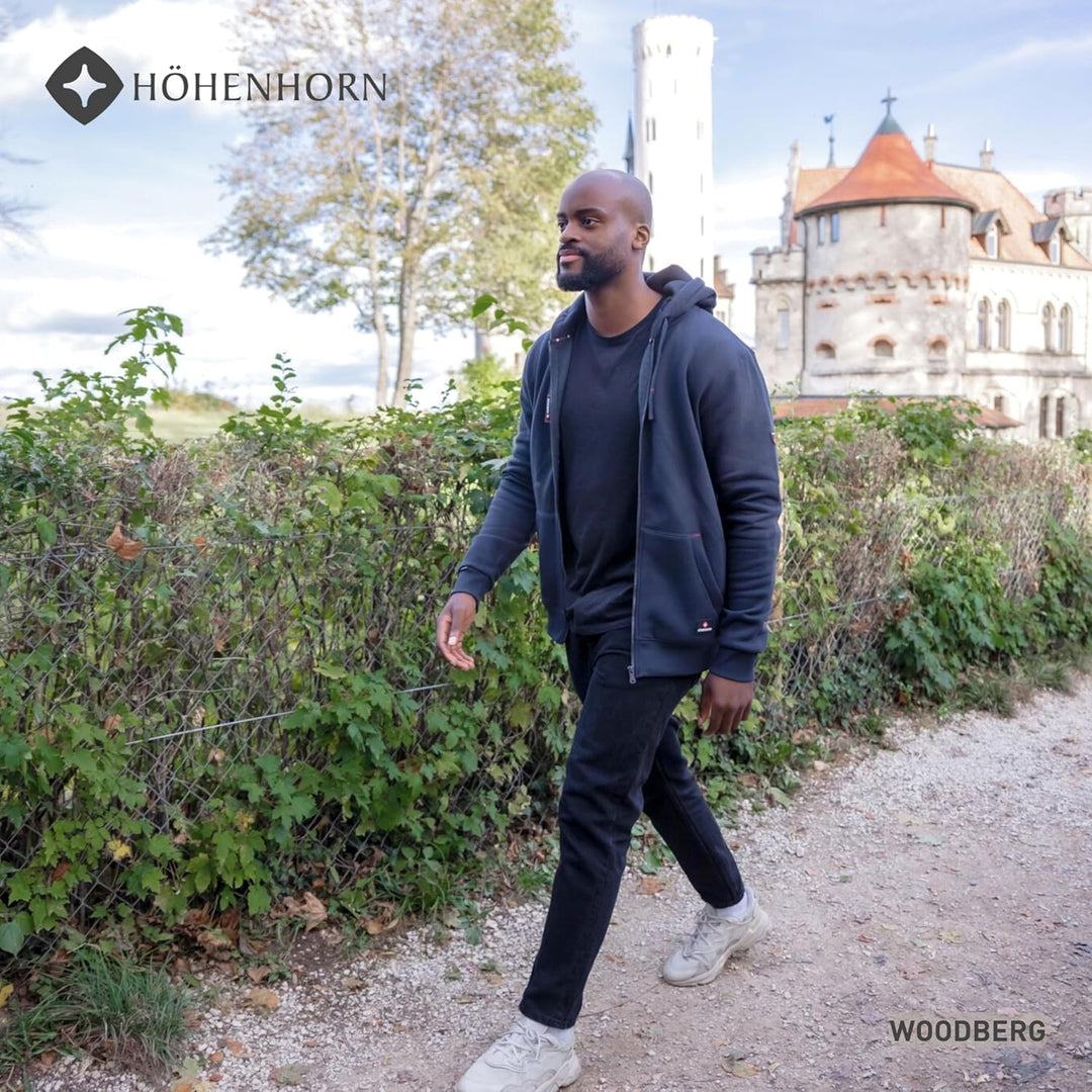 Höhenhorn Woodberg Herren Hoodie Pullover Sweatshirt Kapuzenpullover XXL Dunkelblau, XXL Dunkelblau