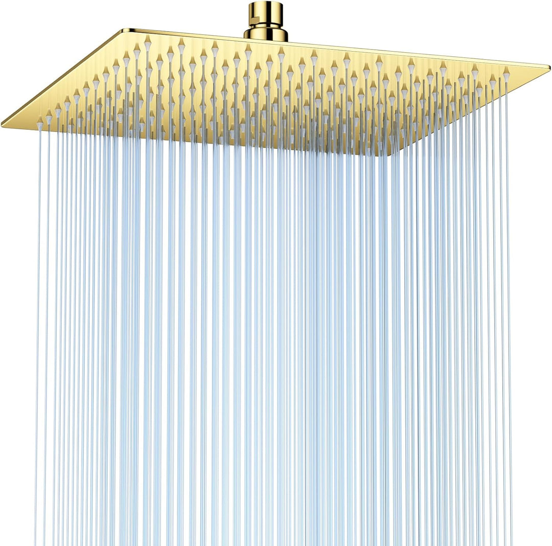 16 Zoll (40.5cm) Regendusche Duschkopf – Edelstahl, Hochdruck, Ultradünn, 360° Schwenkbar – Grosser