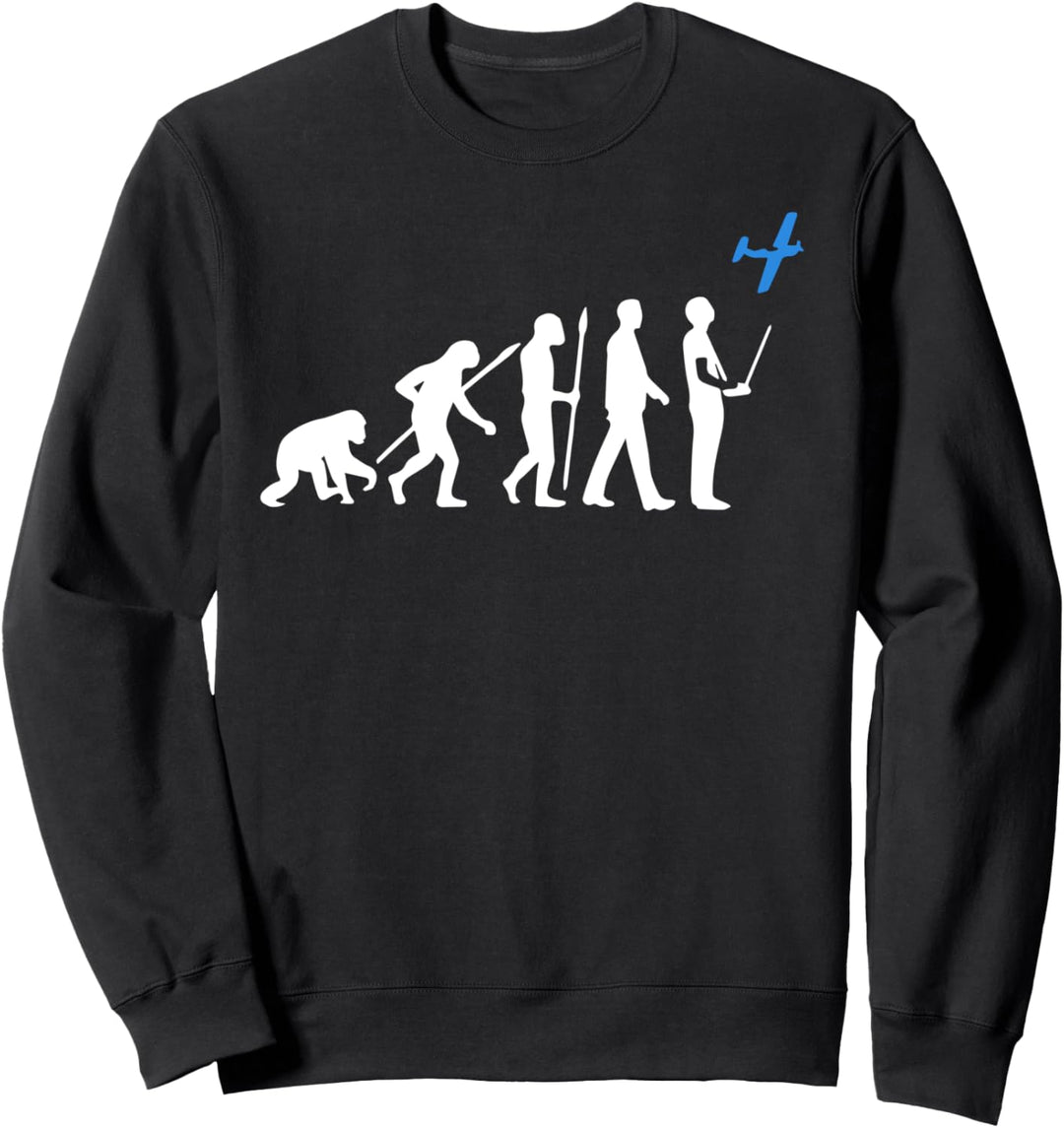 Evolution Modellflug RC Flugzeug Flieger lustiges T-Shirt Sweatshirt