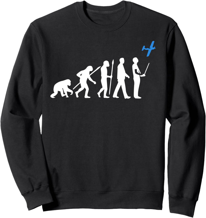 Evolution Modellflug RC Flugzeug Flieger lustiges T-Shirt Sweatshirt