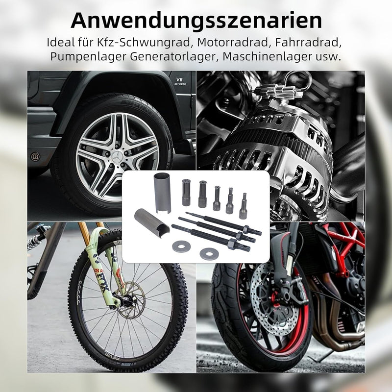 aleawol 9-23 mm Innen Radlager Abzieher, Motorrad Innenlager Abzieher Lagerabzieher Ausbauwerkzeug S