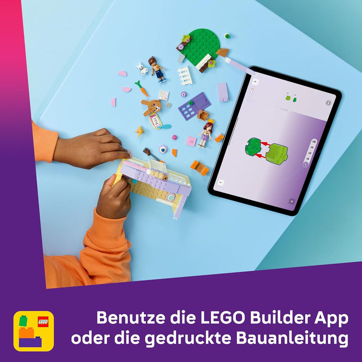 LEGO Friends Heartlake City Hasenhotel - Haus-Spielset mit 2 Mini Puppen, 2 Tierfiguren &amp; Tierpflege